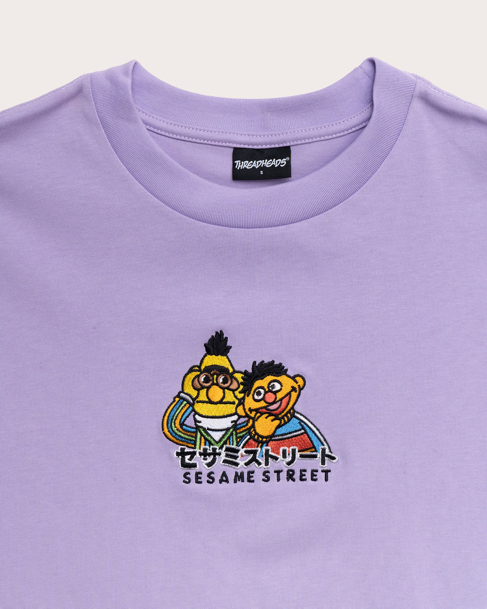 Bert and Ernie Tokyo Oversized Embroidered Tee