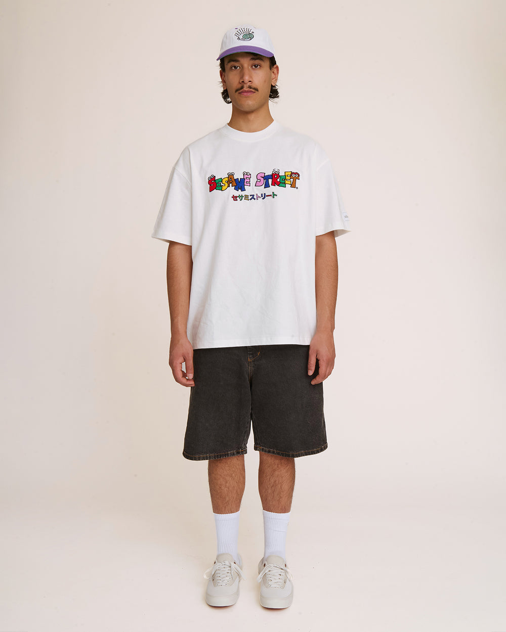Tokyo Bin Party White Oversized Tee