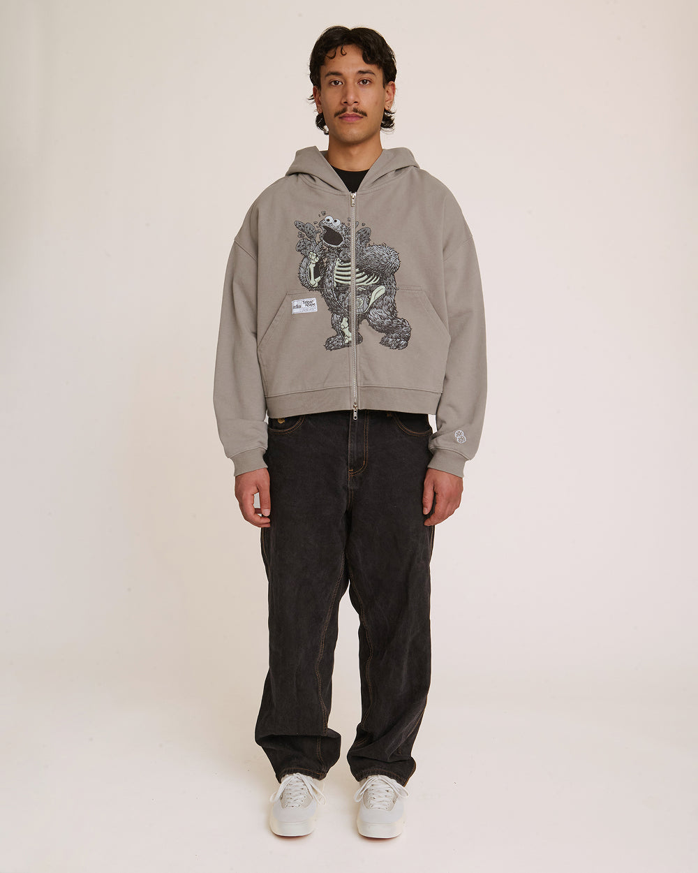 Japanese Cookie Monster Anatomy Hoodie