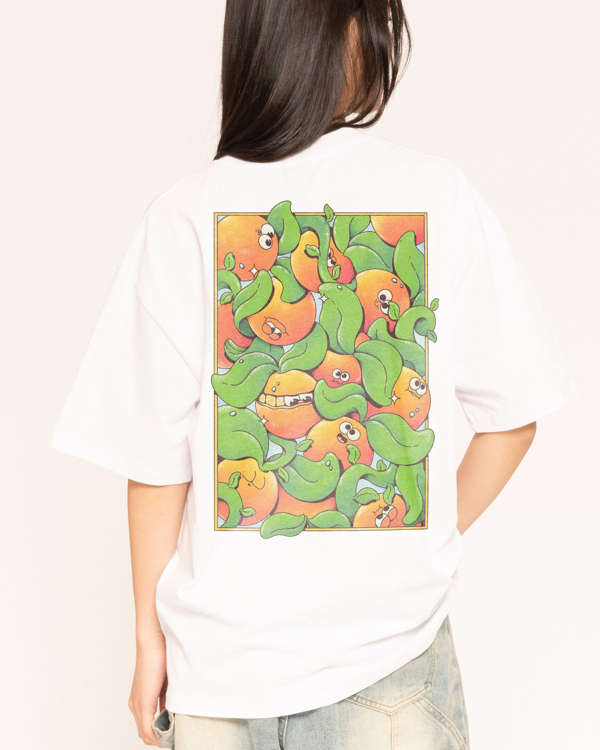 Orange Groove Oversized Tee