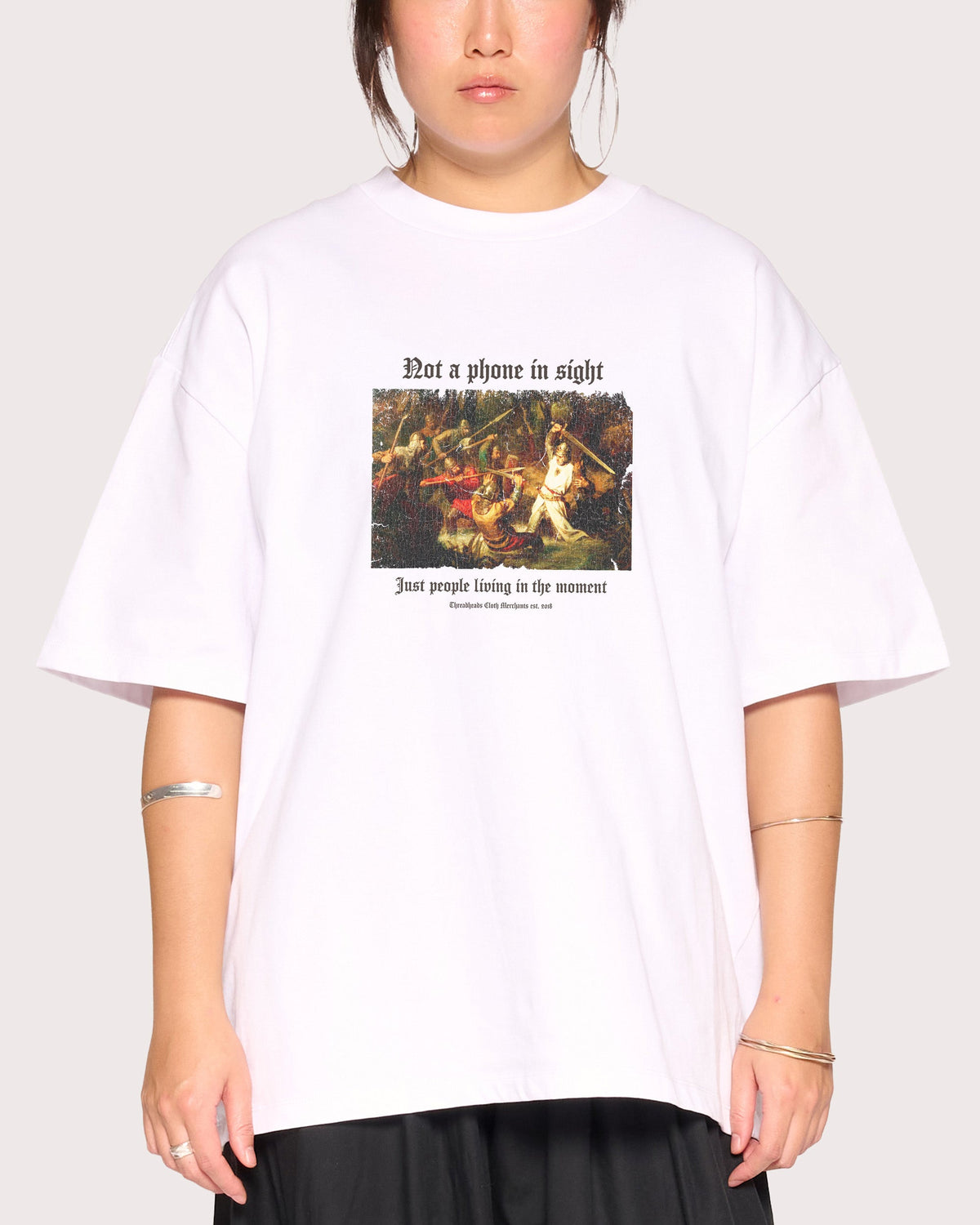 Not a Phone in Sight Oversized Tee