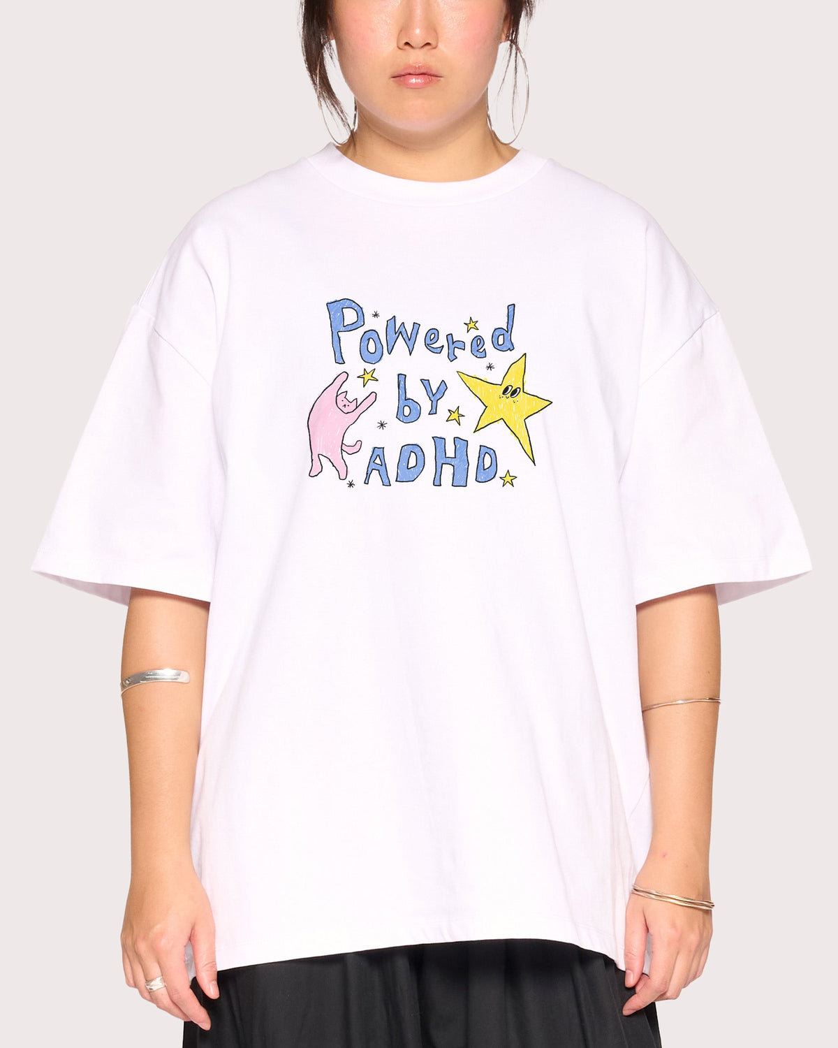 Powered by ADHD Oversized Tee