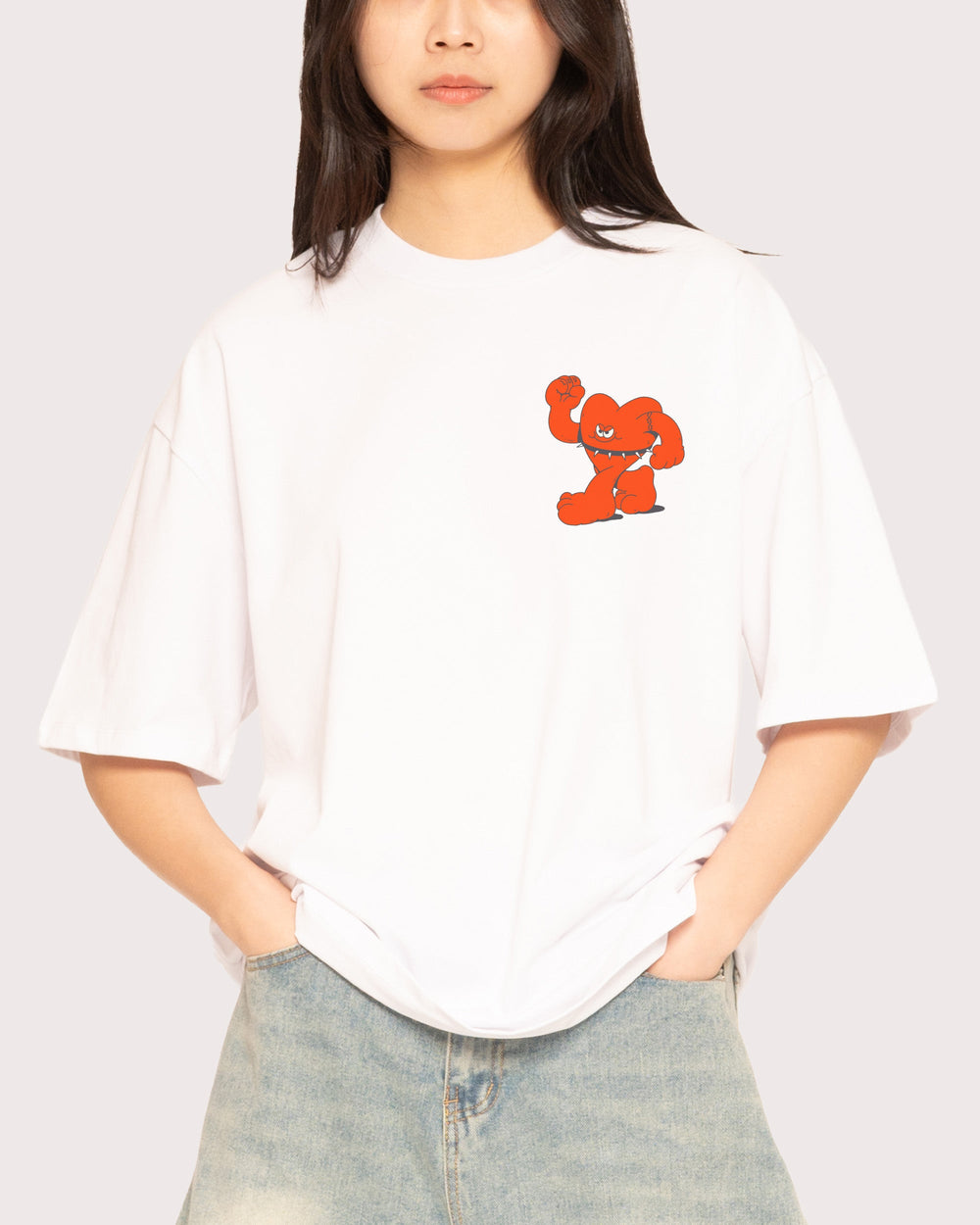 Hardcore Heartcore Oversized Tee