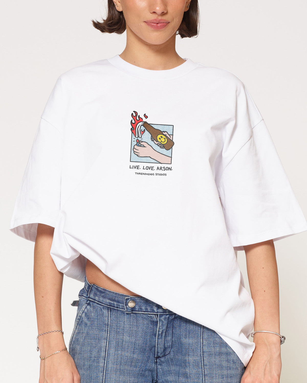 Live. Love. Arson Oversized Tee