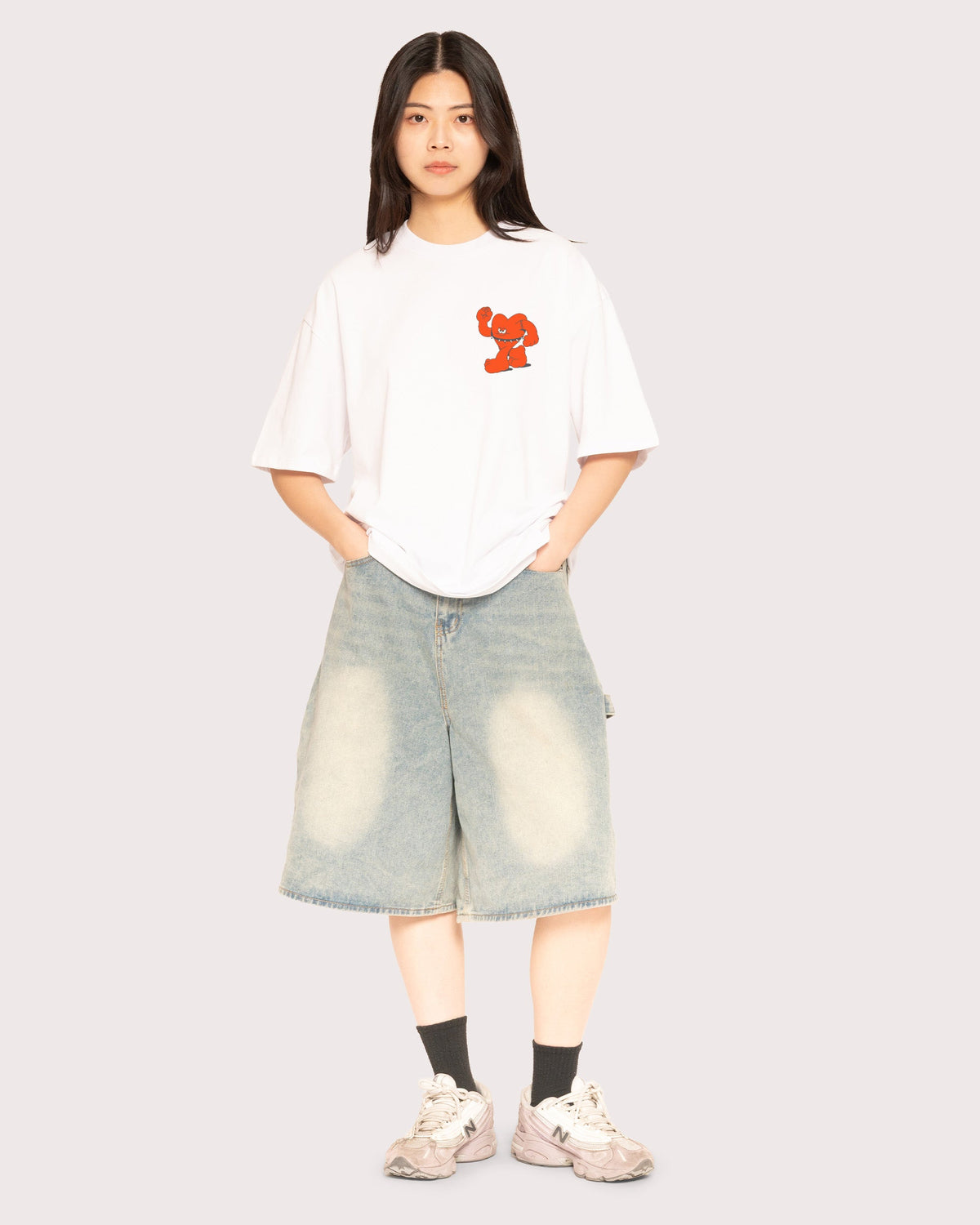 Hardcore Heartcore Oversized Tee