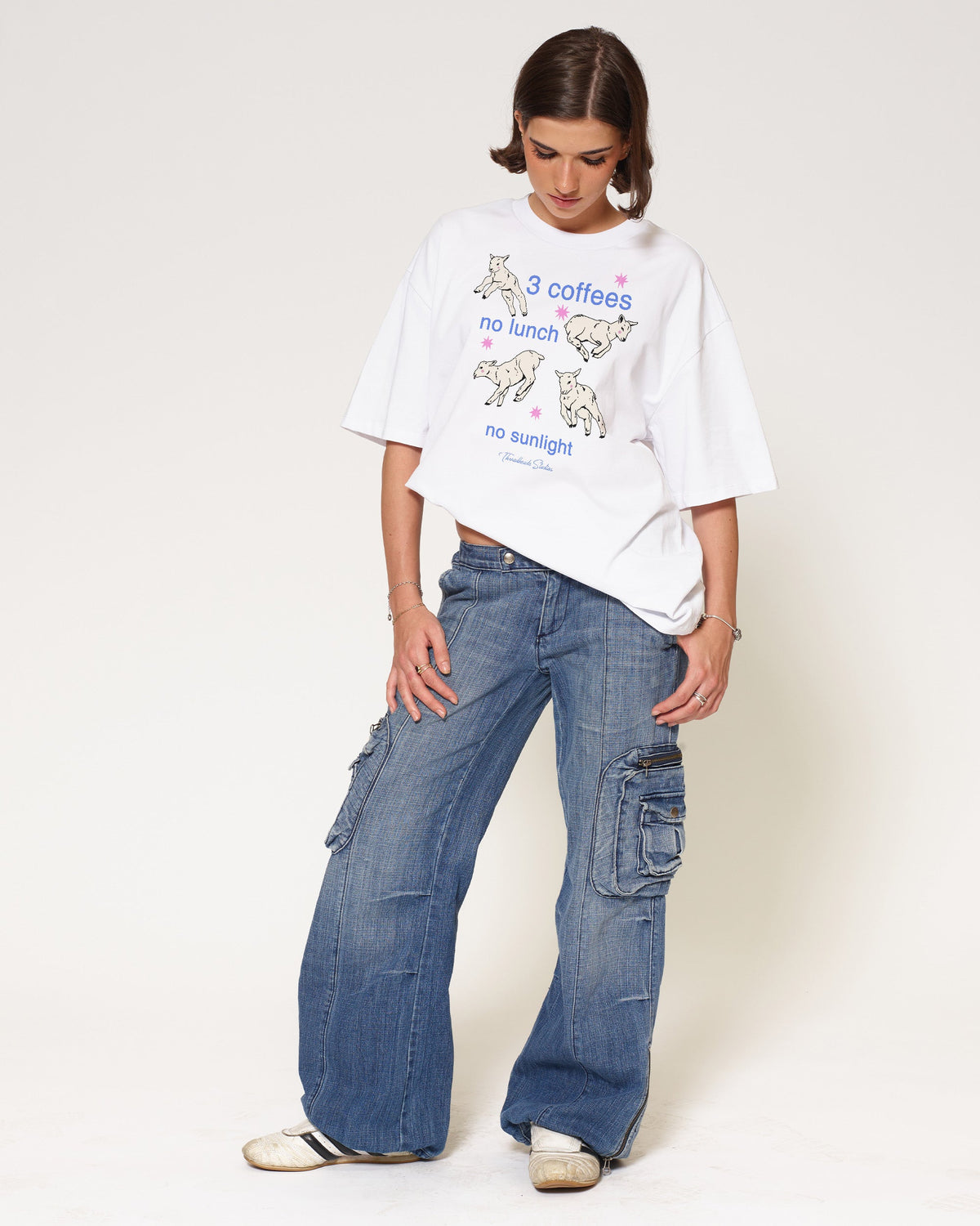 3 Coffees Oversized Tee