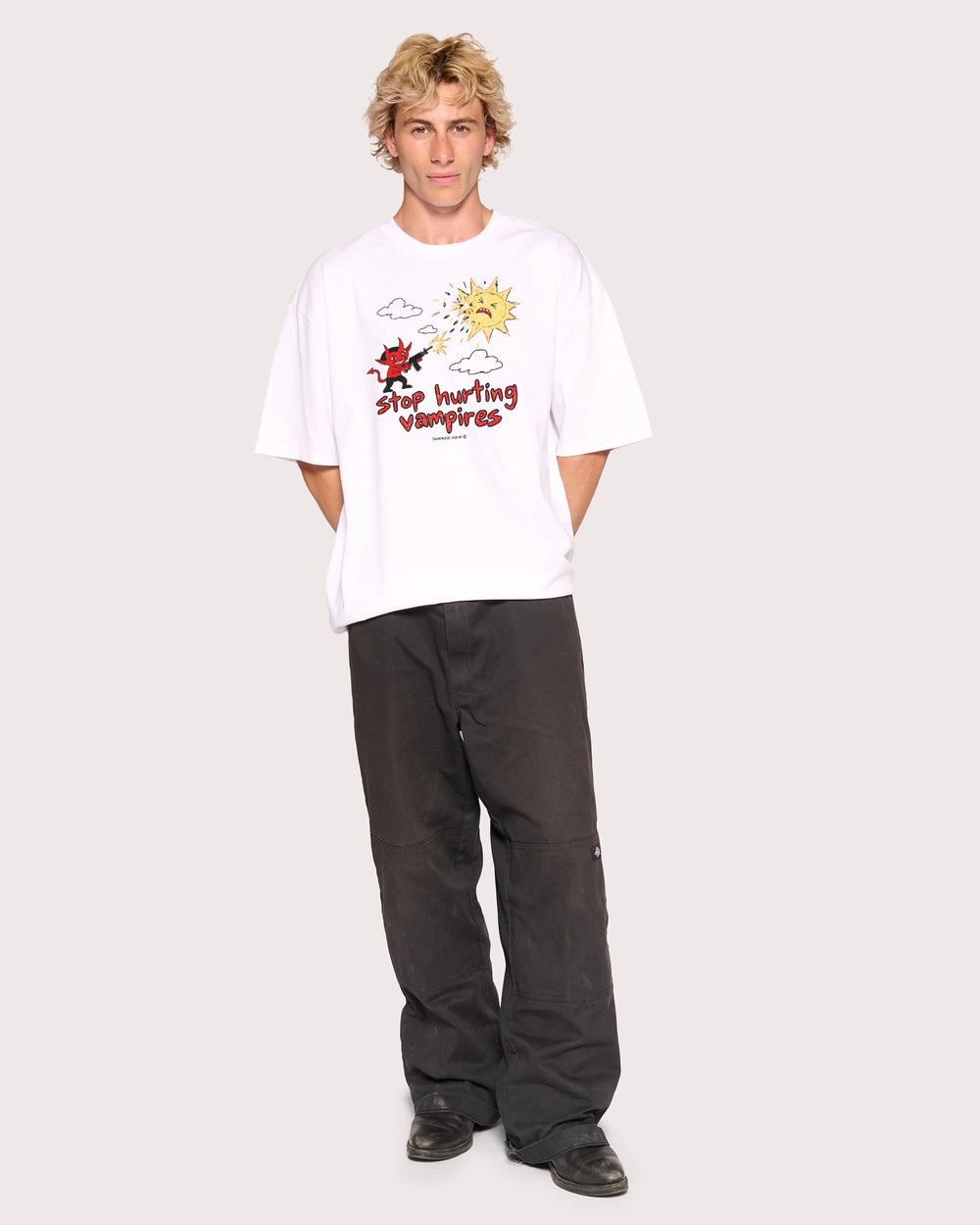 Stop Hurting Vampires Oversized Tee