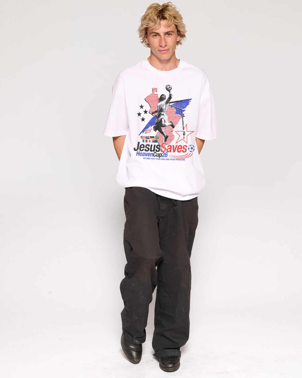 Jesus Saves '26 Oversized Tee