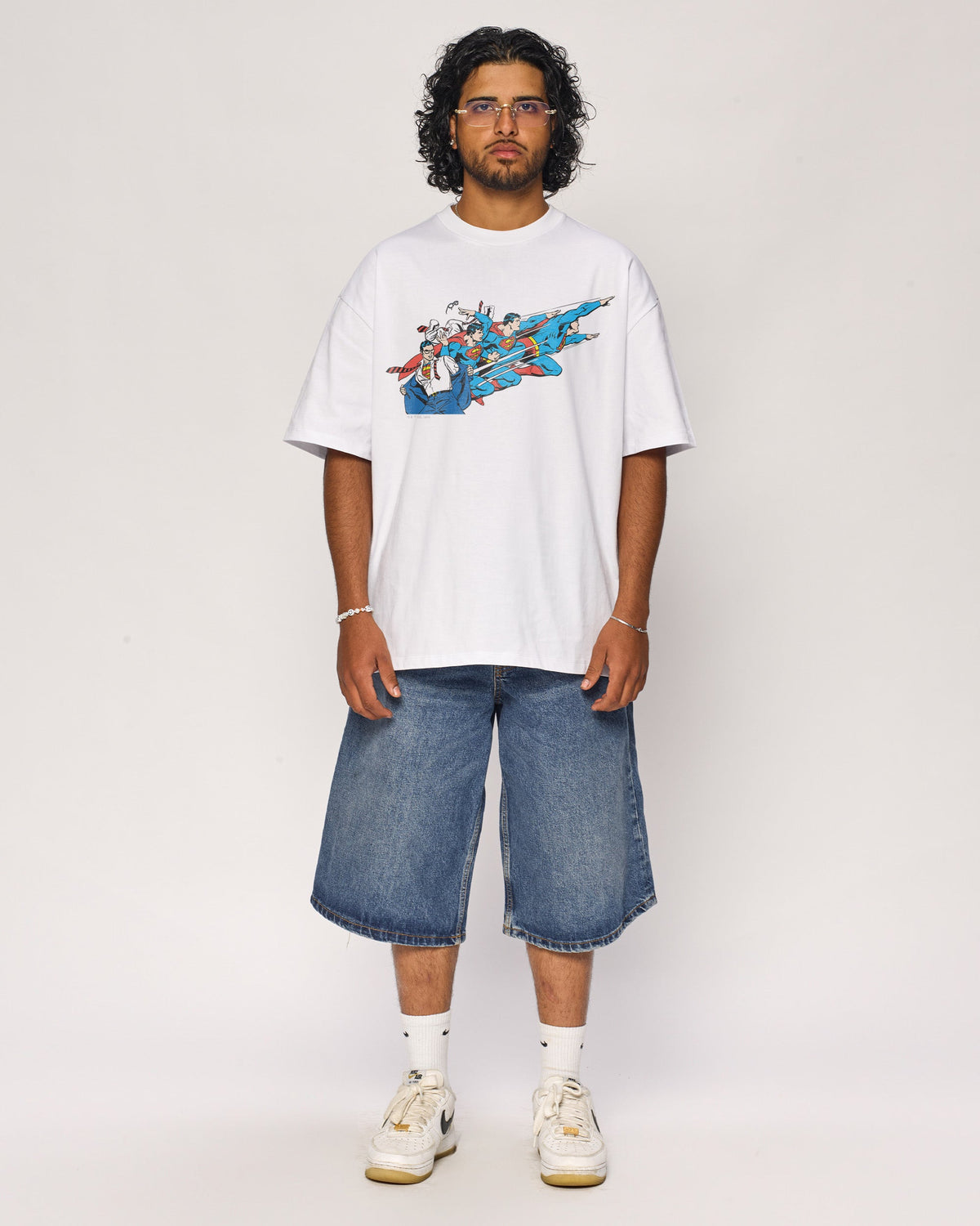 Superman Flying Oversized Tee