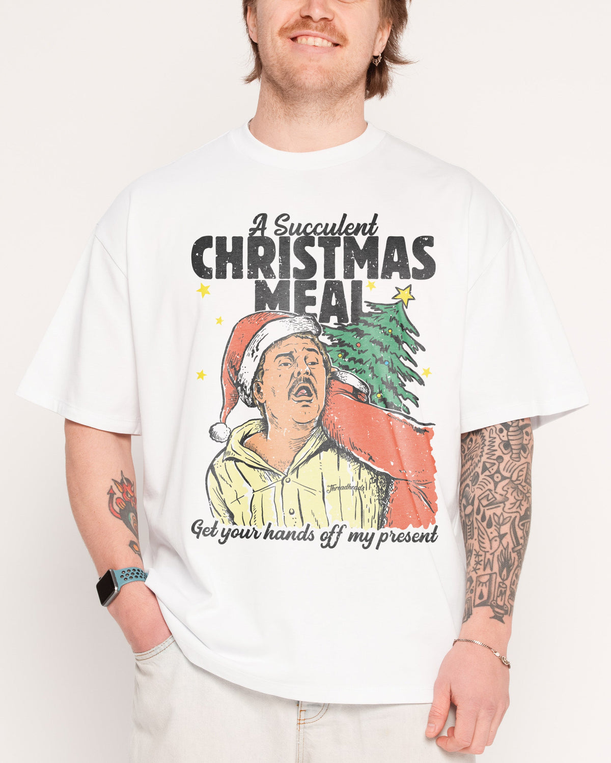 Succulent Christmas Meal Oversized Tee