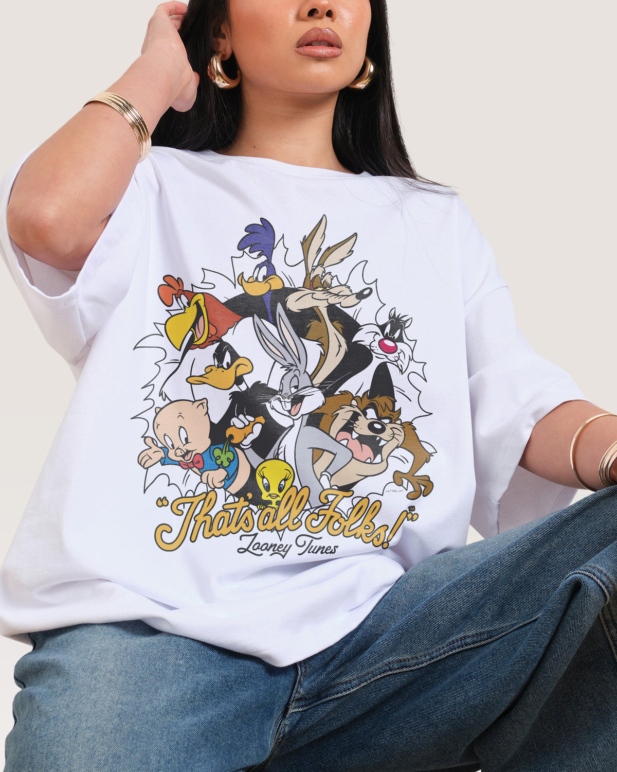 Looney Tunes The Folks Oversized Tee
