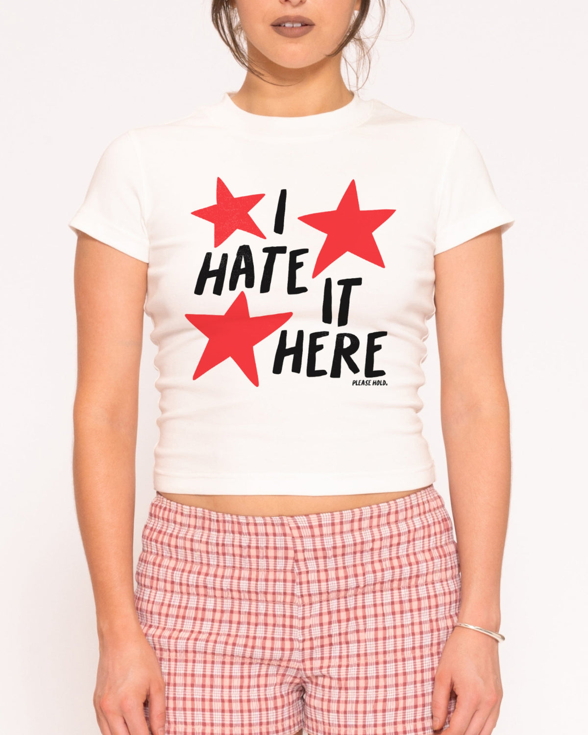 I Hate It Here Longline Baby Tee