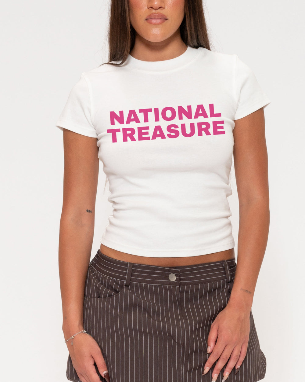 National Treasure Longline Baby Tee