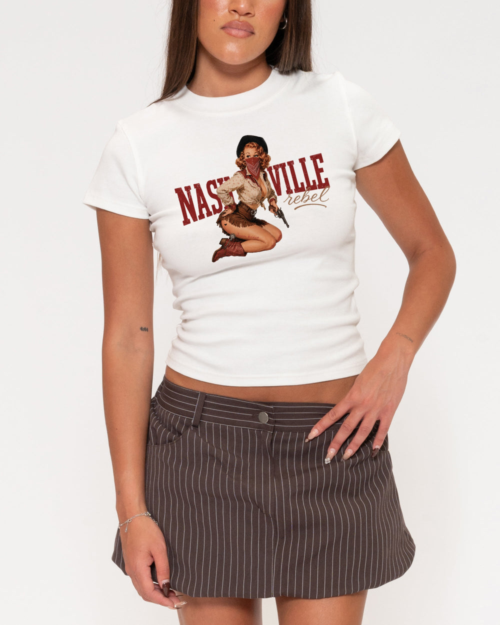 Nashville Rebel Longline Baby Tee
