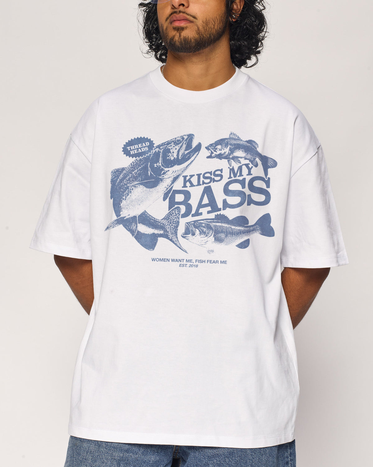 Kiss My Bass Oversized Tee
