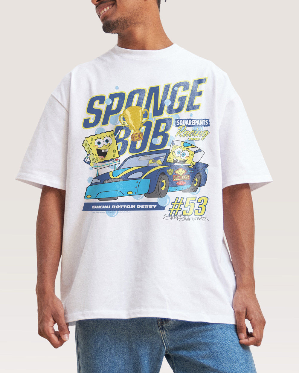 Spongebob Racing Oversized Tee