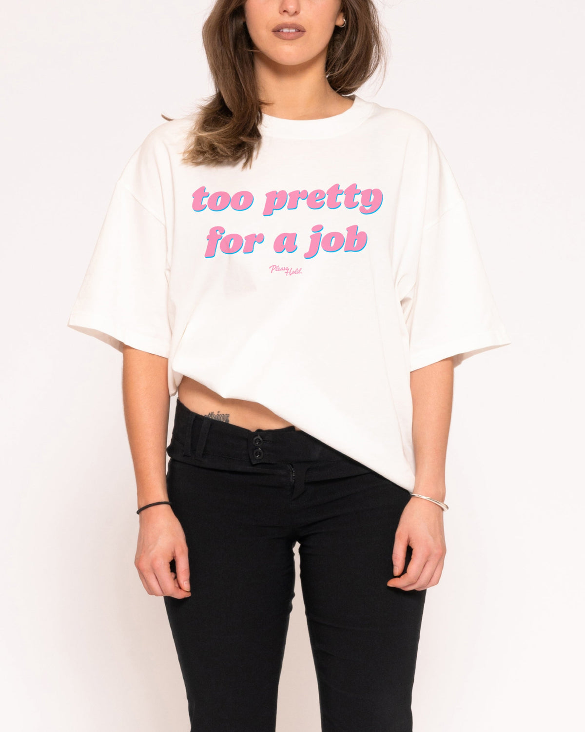 Too Pretty For A Job Boxy Tee