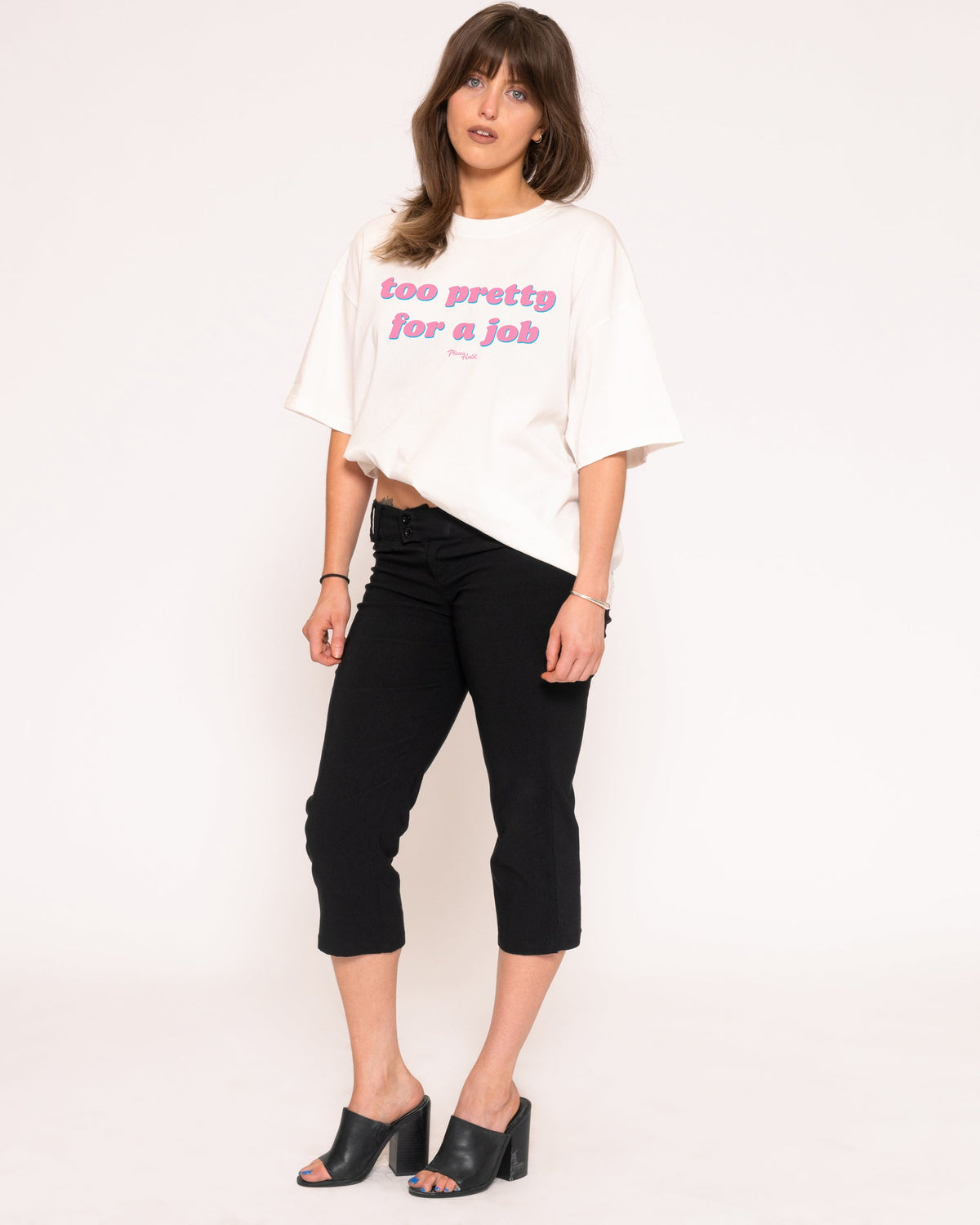 Too Pretty For A Job Boxy Tee