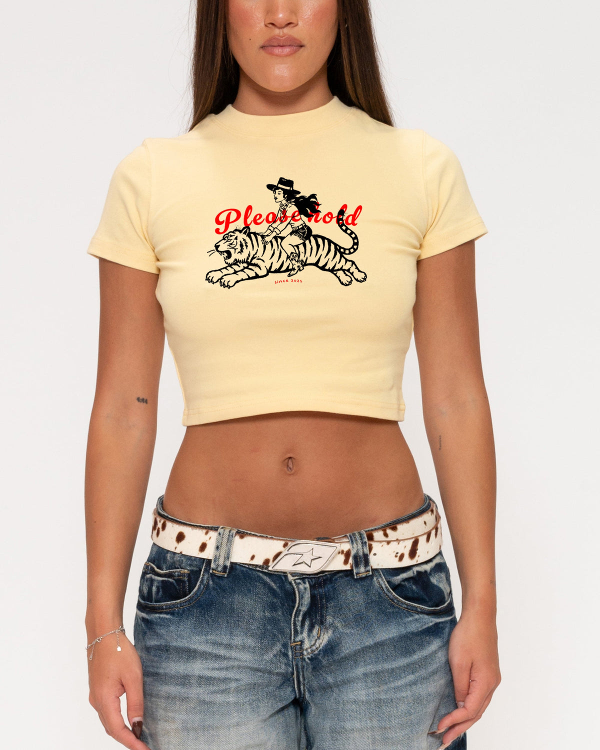 Please Hold Hell Cat Baby Tee