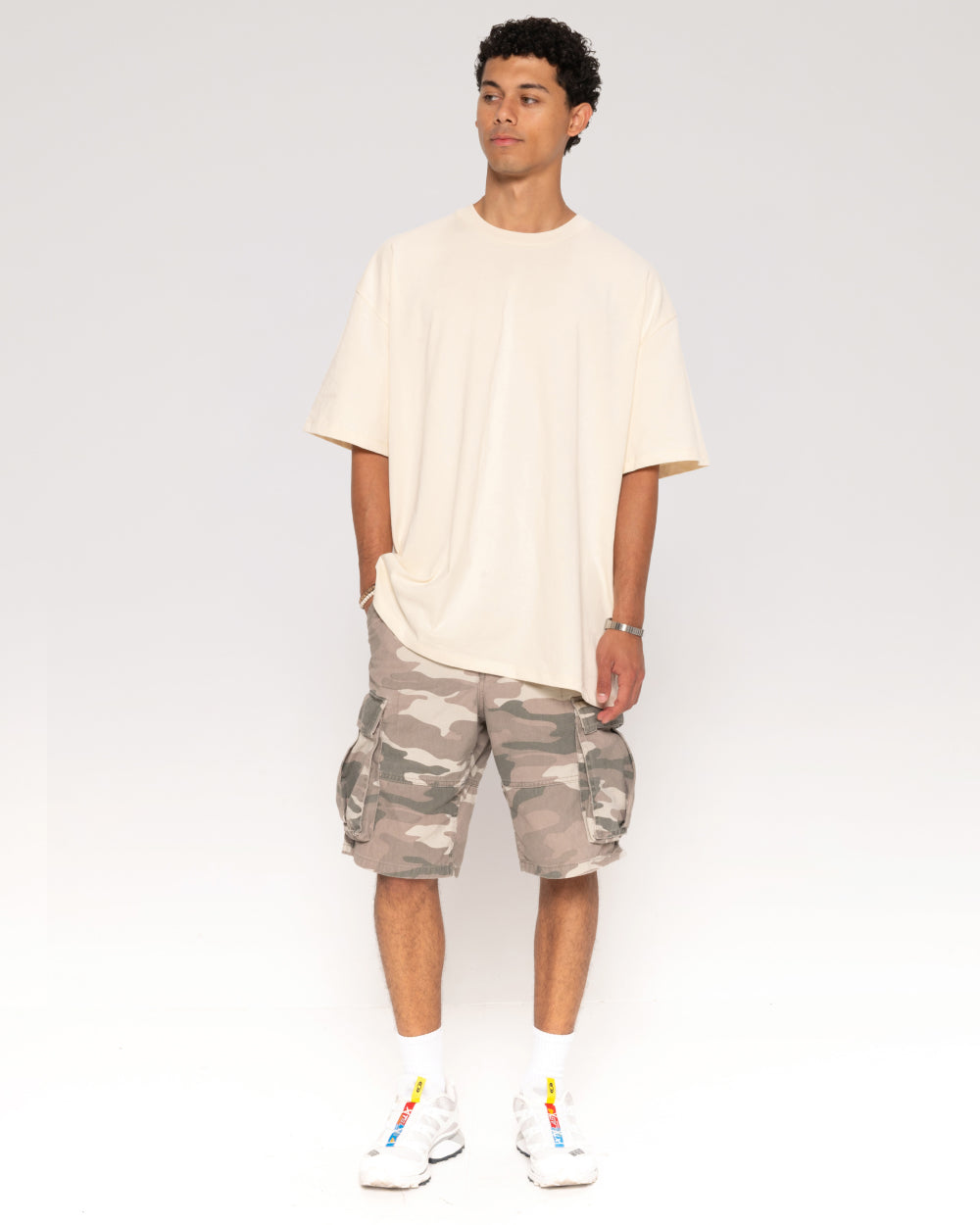 Oversized Tee 2 Pack: Black, Natural