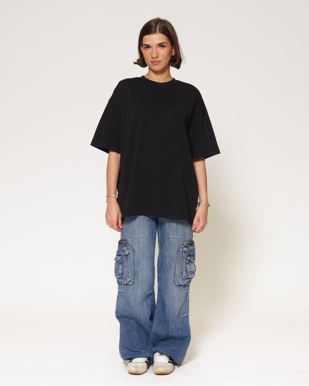 Oversized Tee 2 Pack: Black, Charcoal